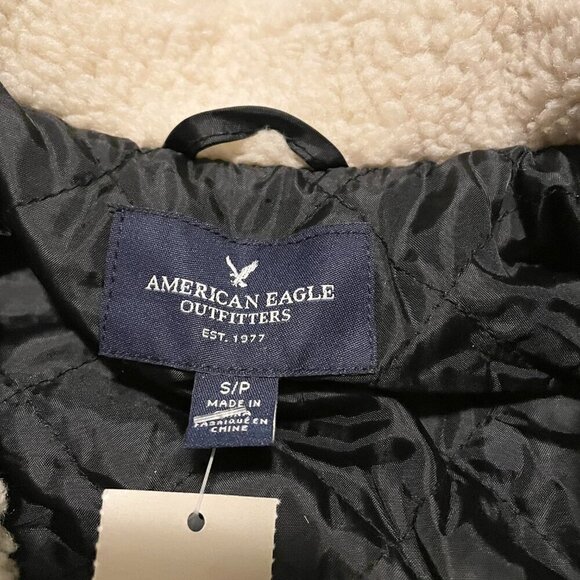 American Eagle Outfitters Womens Size Small Plaid Wool Blend Jacket Coat - Picture 3 of 16